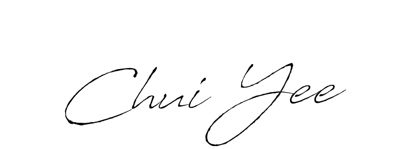 The best way (Antro_Vectra) to make a short signature is to pick only two or three words in your name. The name Chui Yee include a total of six letters. For converting this name. Chui Yee signature style 6 images and pictures png