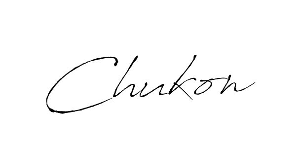 How to make Chukon signature? Antro_Vectra is a professional autograph style. Create handwritten signature for Chukon name. Chukon signature style 6 images and pictures png