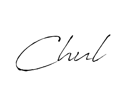 Make a beautiful signature design for name Chul. With this signature (Antro_Vectra) style, you can create a handwritten signature for free. Chul signature style 6 images and pictures png