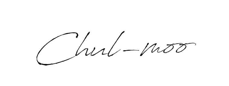 Make a beautiful signature design for name Chul-moo. With this signature (Antro_Vectra) style, you can create a handwritten signature for free. Chul-moo signature style 6 images and pictures png