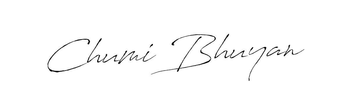 Design your own signature with our free online signature maker. With this signature software, you can create a handwritten (Antro_Vectra) signature for name Chumi Bhuyan. Chumi Bhuyan signature style 6 images and pictures png