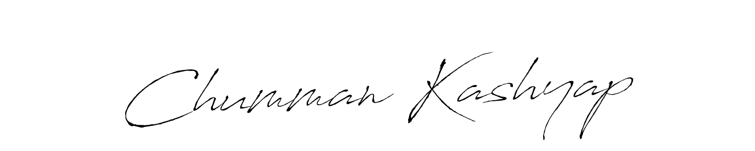 How to make Chumman Kashyap name signature. Use Antro_Vectra style for creating short signs online. This is the latest handwritten sign. Chumman Kashyap signature style 6 images and pictures png