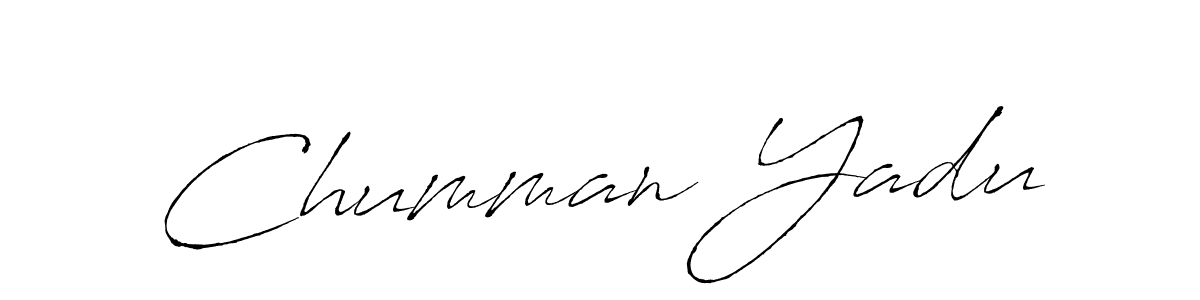 It looks lik you need a new signature style for name Chumman Yadu. Design unique handwritten (Antro_Vectra) signature with our free signature maker in just a few clicks. Chumman Yadu signature style 6 images and pictures png