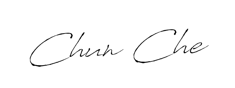 How to make Chun Che signature? Antro_Vectra is a professional autograph style. Create handwritten signature for Chun Che name. Chun Che signature style 6 images and pictures png