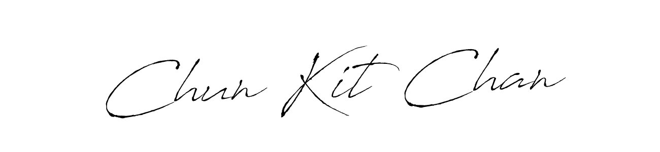 You should practise on your own different ways (Antro_Vectra) to write your name (Chun Kit Chan) in signature. don't let someone else do it for you. Chun Kit Chan signature style 6 images and pictures png