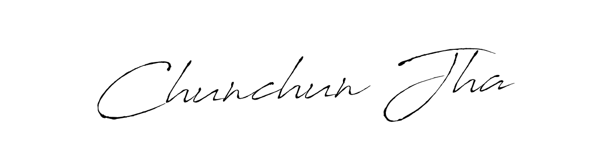 Use a signature maker to create a handwritten signature online. With this signature software, you can design (Antro_Vectra) your own signature for name Chunchun Jha. Chunchun Jha signature style 6 images and pictures png