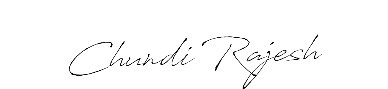 Design your own signature with our free online signature maker. With this signature software, you can create a handwritten (Antro_Vectra) signature for name Chundi Rajesh. Chundi Rajesh signature style 6 images and pictures png