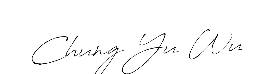 Create a beautiful signature design for name Chung Yu Wu. With this signature (Antro_Vectra) fonts, you can make a handwritten signature for free. Chung Yu Wu signature style 6 images and pictures png