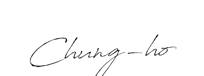 Make a beautiful signature design for name Chung-ho. With this signature (Antro_Vectra) style, you can create a handwritten signature for free. Chung-ho signature style 6 images and pictures png