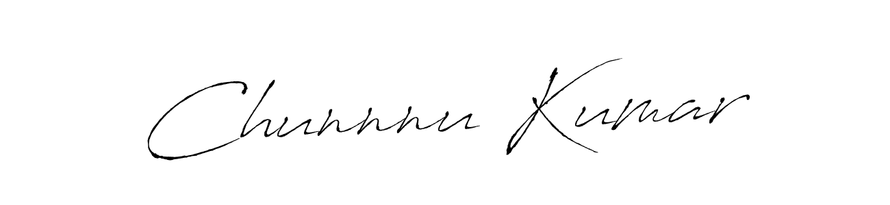 You should practise on your own different ways (Antro_Vectra) to write your name (Chunnnu Kumar) in signature. don't let someone else do it for you. Chunnnu Kumar signature style 6 images and pictures png