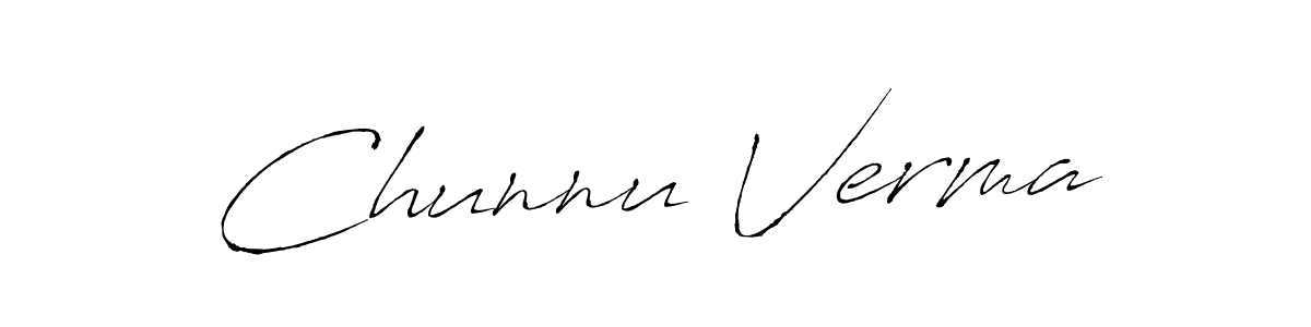 Make a beautiful signature design for name Chunnu Verma. Use this online signature maker to create a handwritten signature for free. Chunnu Verma signature style 6 images and pictures png