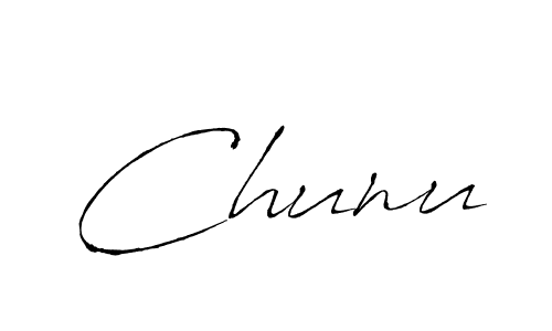 Also we have Chunu name is the best signature style. Create professional handwritten signature collection using Antro_Vectra autograph style. Chunu signature style 6 images and pictures png