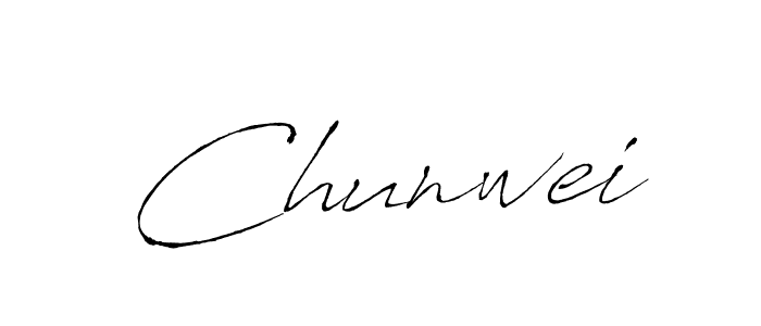 The best way (Antro_Vectra) to make a short signature is to pick only two or three words in your name. The name Chunwei include a total of six letters. For converting this name. Chunwei signature style 6 images and pictures png