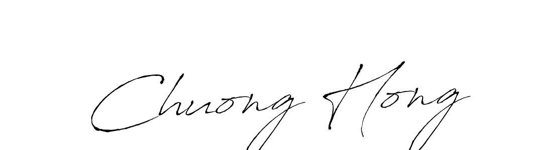 Create a beautiful signature design for name Chuong Hong. With this signature (Antro_Vectra) fonts, you can make a handwritten signature for free. Chuong Hong signature style 6 images and pictures png