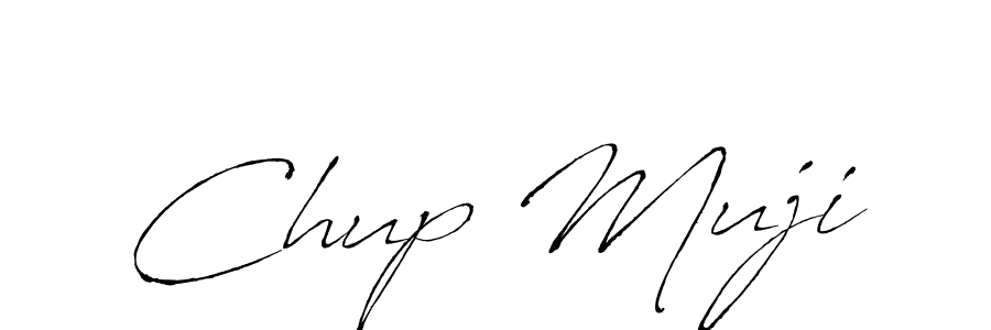 How to make Chup Muji name signature. Use Antro_Vectra style for creating short signs online. This is the latest handwritten sign. Chup Muji signature style 6 images and pictures png