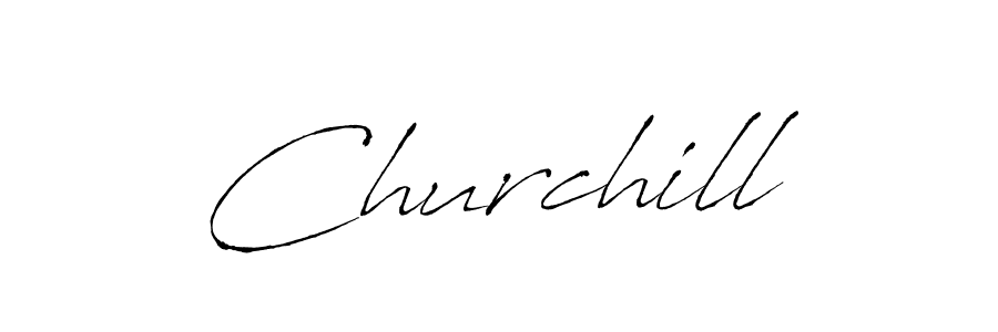 How to make Churchill signature? Antro_Vectra is a professional autograph style. Create handwritten signature for Churchill name. Churchill signature style 6 images and pictures png