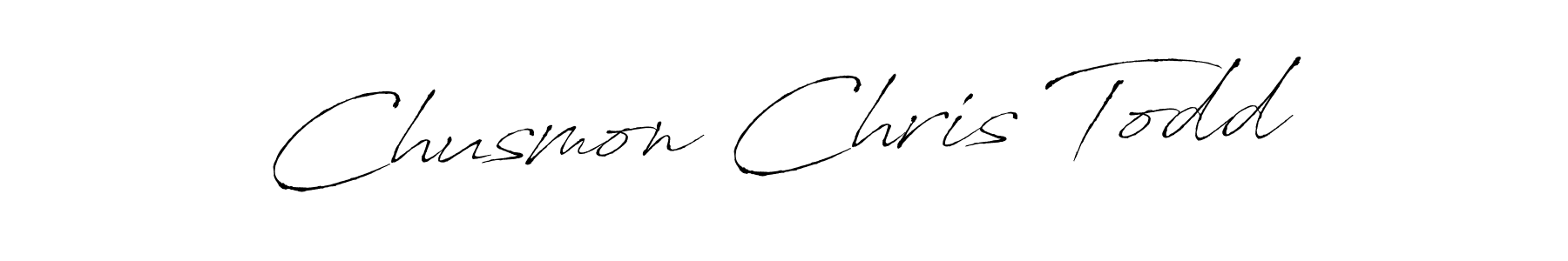 The best way (Antro_Vectra) to make a short signature is to pick only two or three words in your name. The name Chusmon Chris Todd include a total of six letters. For converting this name. Chusmon Chris Todd signature style 6 images and pictures png