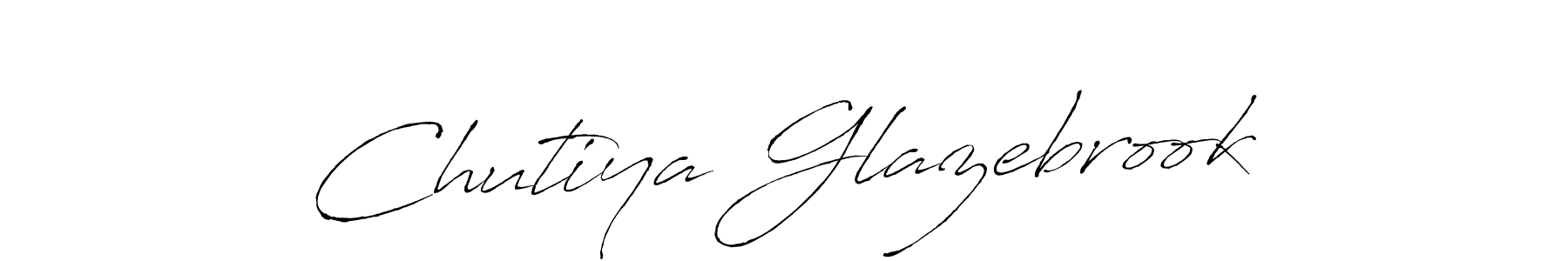 How to make Chutiya Glazebrook name signature. Use Antro_Vectra style for creating short signs online. This is the latest handwritten sign. Chutiya Glazebrook signature style 6 images and pictures png