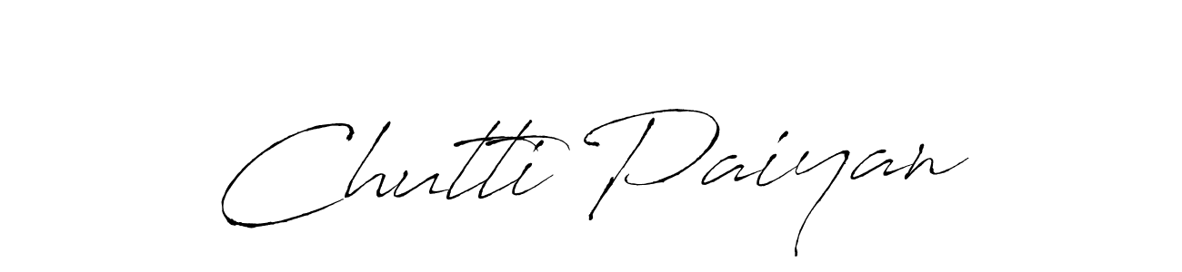 Make a beautiful signature design for name Chutti Paiyan. With this signature (Antro_Vectra) style, you can create a handwritten signature for free. Chutti Paiyan signature style 6 images and pictures png
