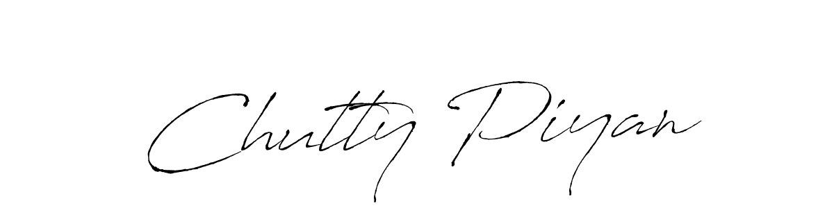 Antro_Vectra is a professional signature style that is perfect for those who want to add a touch of class to their signature. It is also a great choice for those who want to make their signature more unique. Get Chutty Piyan name to fancy signature for free. Chutty Piyan signature style 6 images and pictures png