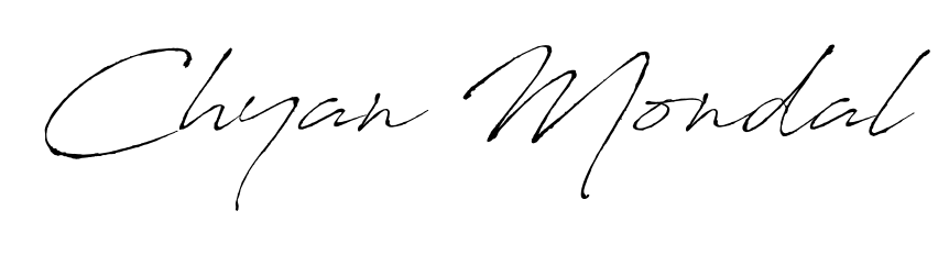 Enhance your business communications with Chyan Mondal signature in Antro_Vectra lettering. Clean, modern, and universally compatible. Chyan Mondal signature style 6 images and pictures png