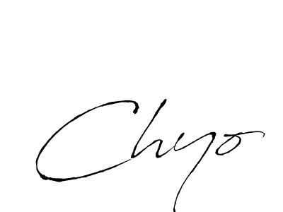 Design your own signature with our free online signature maker. With this signature software, you can create a handwritten (Antro_Vectra) signature for name Chyo. Chyo signature style 6 images and pictures png