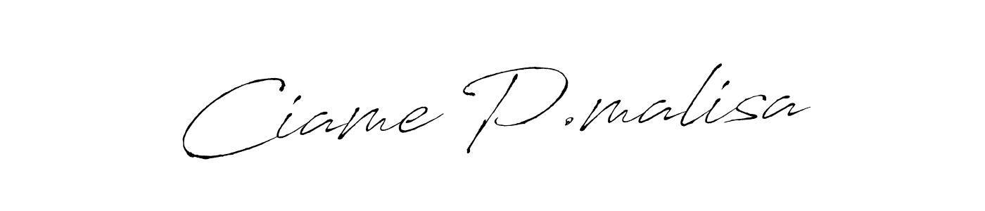 Similarly Antro_Vectra is the best handwritten signature design. Signature creator online .You can use it as an online autograph creator for name Ciame P.malisa. Ciame P.malisa signature style 6 images and pictures png
