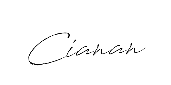 Design your own signature with our free online signature maker. With this signature software, you can create a handwritten (Antro_Vectra) signature for name Cianan. Cianan signature style 6 images and pictures png