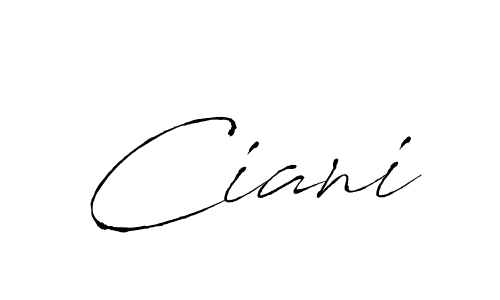 How to make Ciani name signature. Use Antro_Vectra style for creating short signs online. This is the latest handwritten sign. Ciani signature style 6 images and pictures png