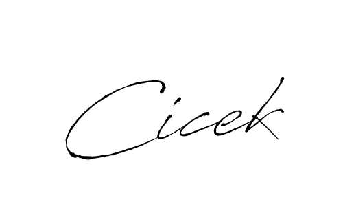 Create a beautiful signature design for name Cicek. With this signature (Antro_Vectra) fonts, you can make a handwritten signature for free. Cicek signature style 6 images and pictures png