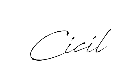 How to make Cicil name signature. Use Antro_Vectra style for creating short signs online. This is the latest handwritten sign. Cicil signature style 6 images and pictures png