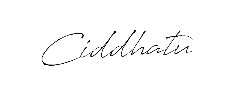 Make a beautiful signature design for name Ciddhatu. With this signature (Antro_Vectra) style, you can create a handwritten signature for free. Ciddhatu signature style 6 images and pictures png