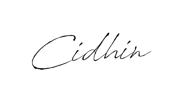 Cidhin stylish signature style. Best Handwritten Sign (Antro_Vectra) for my name. Handwritten Signature Collection Ideas for my name Cidhin. Cidhin signature style 6 images and pictures png