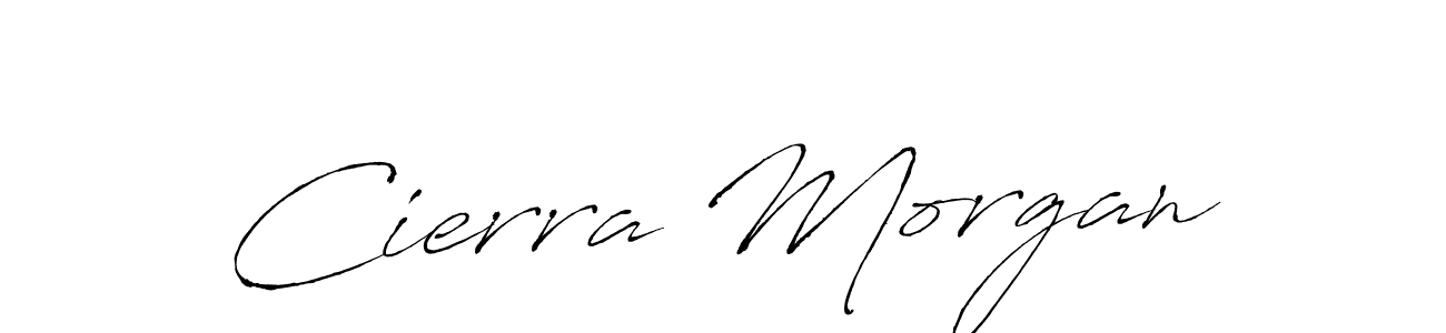 The best way (Antro_Vectra) to make a short signature is to pick only two or three words in your name. The name Cierra Morgan include a total of six letters. For converting this name. Cierra Morgan signature style 6 images and pictures png