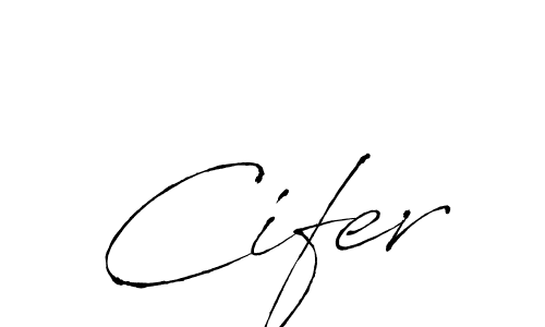 Cifer stylish signature style. Best Handwritten Sign (Antro_Vectra) for my name. Handwritten Signature Collection Ideas for my name Cifer. Cifer signature style 6 images and pictures png