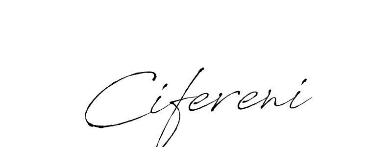 Antro_Vectra is a professional signature style that is perfect for those who want to add a touch of class to their signature. It is also a great choice for those who want to make their signature more unique. Get Cifereni name to fancy signature for free. Cifereni signature style 6 images and pictures png
