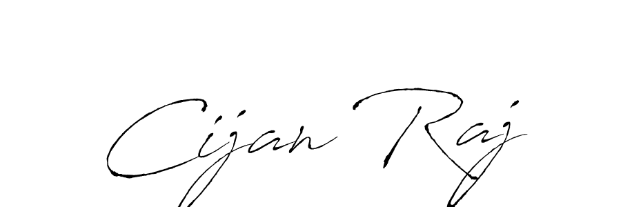 Cijan Raj stylish signature style. Best Handwritten Sign (Antro_Vectra) for my name. Handwritten Signature Collection Ideas for my name Cijan Raj. Cijan Raj signature style 6 images and pictures png