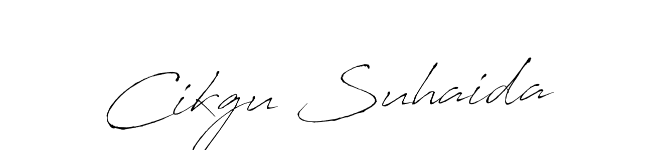 Cikgu Suhaida stylish signature style. Best Handwritten Sign (Antro_Vectra) for my name. Handwritten Signature Collection Ideas for my name Cikgu Suhaida. Cikgu Suhaida signature style 6 images and pictures png