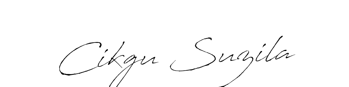 if you are searching for the best signature style for your name Cikgu Suzila. so please give up your signature search. here we have designed multiple signature styles  using Antro_Vectra. Cikgu Suzila signature style 6 images and pictures png