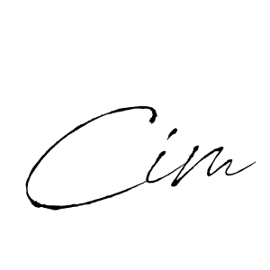 How to make Cim signature? Antro_Vectra is a professional autograph style. Create handwritten signature for Cim name. Cim signature style 6 images and pictures png
