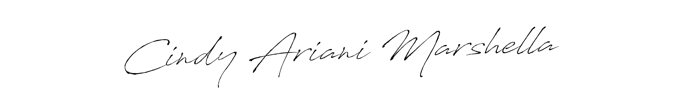 Also we have Cindy Ariani Marshella name is the best signature style. Create professional handwritten signature collection using Antro_Vectra autograph style. Cindy Ariani Marshella signature style 6 images and pictures png