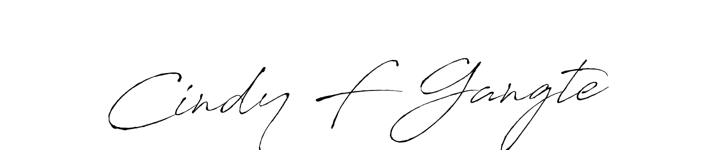 You should practise on your own different ways (Antro_Vectra) to write your name (Cindy F Gangte) in signature. don't let someone else do it for you. Cindy F Gangte signature style 6 images and pictures png