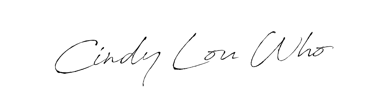 Cindy Lou Who stylish signature style. Best Handwritten Sign (Antro_Vectra) for my name. Handwritten Signature Collection Ideas for my name Cindy Lou Who. Cindy Lou Who signature style 6 images and pictures png