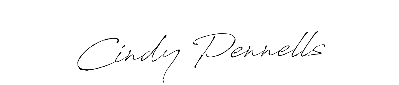 Cindy Pennells stylish signature style. Best Handwritten Sign (Antro_Vectra) for my name. Handwritten Signature Collection Ideas for my name Cindy Pennells. Cindy Pennells signature style 6 images and pictures png