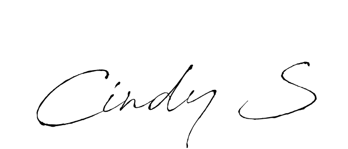 How to make Cindy S signature? Antro_Vectra is a professional autograph style. Create handwritten signature for Cindy S name. Cindy S signature style 6 images and pictures png