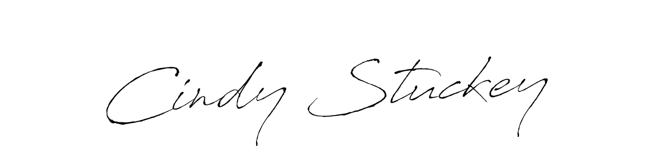 Cindy Stuckey stylish signature style. Best Handwritten Sign (Antro_Vectra) for my name. Handwritten Signature Collection Ideas for my name Cindy Stuckey. Cindy Stuckey signature style 6 images and pictures png
