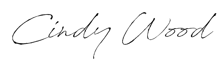 Designed for modern professionals: Cindy Wood name signature crafted with Antro_Vectra script. Ready for digital PDF workflows. Cindy Wood signature style 6 images and pictures png