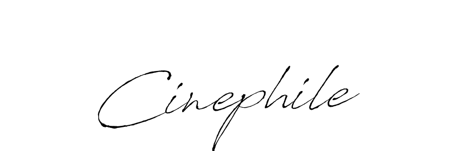 Design your own signature with our free online signature maker. With this signature software, you can create a handwritten (Antro_Vectra) signature for name Cinephile. Cinephile signature style 6 images and pictures png