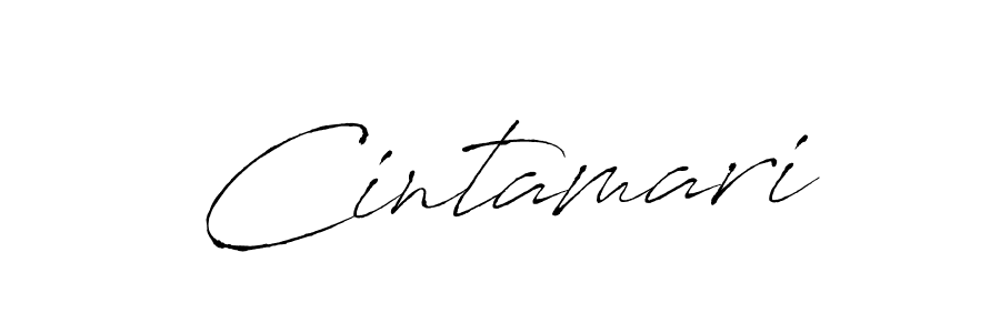Design your own signature with our free online signature maker. With this signature software, you can create a handwritten (Antro_Vectra) signature for name Cintamari. Cintamari signature style 6 images and pictures png