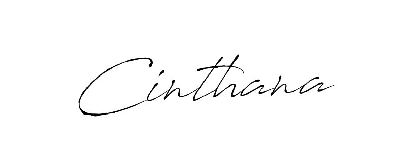 Design your own signature with our free online signature maker. With this signature software, you can create a handwritten (Antro_Vectra) signature for name Cinthana. Cinthana signature style 6 images and pictures png